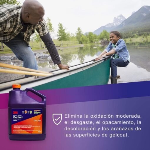 3M™ Perfect-It™ Limpiador + Cera GELCOAT Medio, 36107, 1 galón (3.78 litros) - Image 5