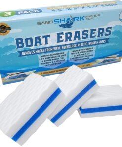 SandShark Limpiador de casco de barco premium, Esponja mágica de limpieza, accesorios para barco, regalos para limpieza, accesorios imprescindibles para botes, accesorios limpiadores