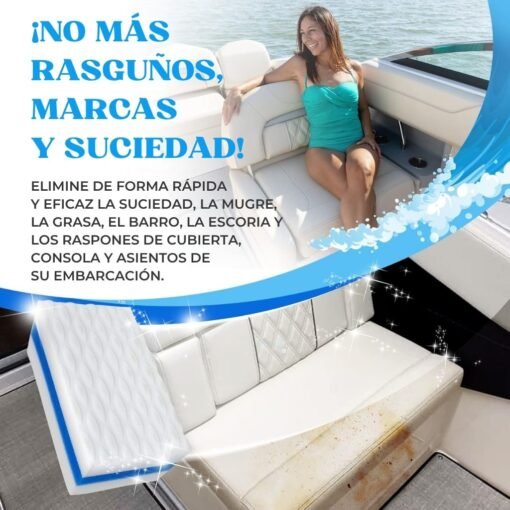 SandShark Limpiador de casco de barco premium, Esponja mágica de limpieza, accesorios para barco, regalos para limpieza, accesorios imprescindibles para botes, accesorios limpiadores - Image 5