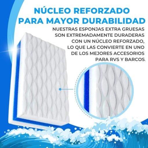 SandShark Limpiador de casco de barco premium, Esponja mágica de limpieza, accesorios para barco, regalos para limpieza, accesorios imprescindibles para botes, accesorios limpiadores - Image 3