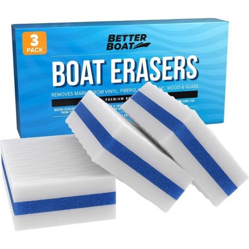 Better Boat, Removedor de marcas para barcos, accesorio de limpieza, cubierta, limpiador de vinilo y cascos, 3 Pack