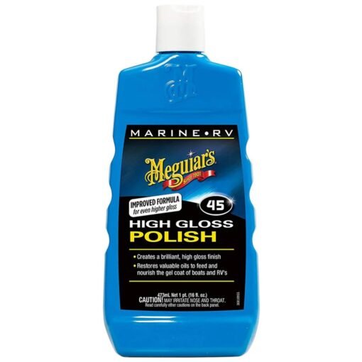 Meguiar's M4516, #45 Marine/RV Pulidor y potenciador del Brillo, 16 onzas