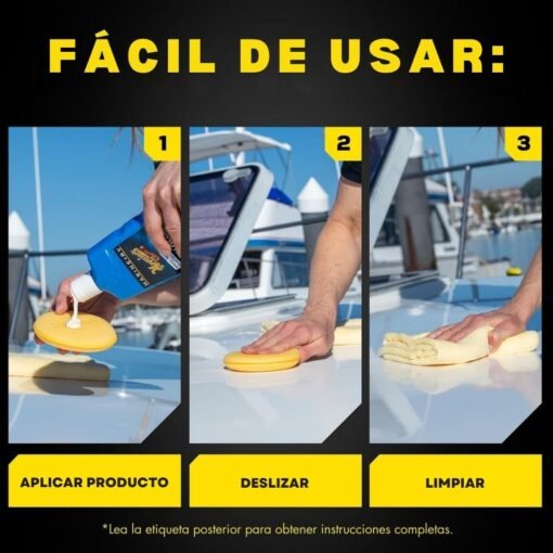 Meguiar's M4516, #45 Marine/RV Pulidor y potenciador del Brillo, 16 onzas - Image 8