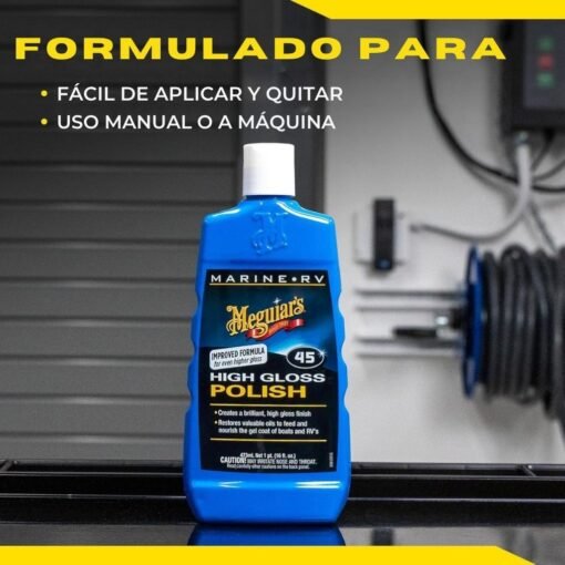 Meguiar's M4516, #45 Marine/RV Pulidor y potenciador del Brillo, 16 onzas - Image 9